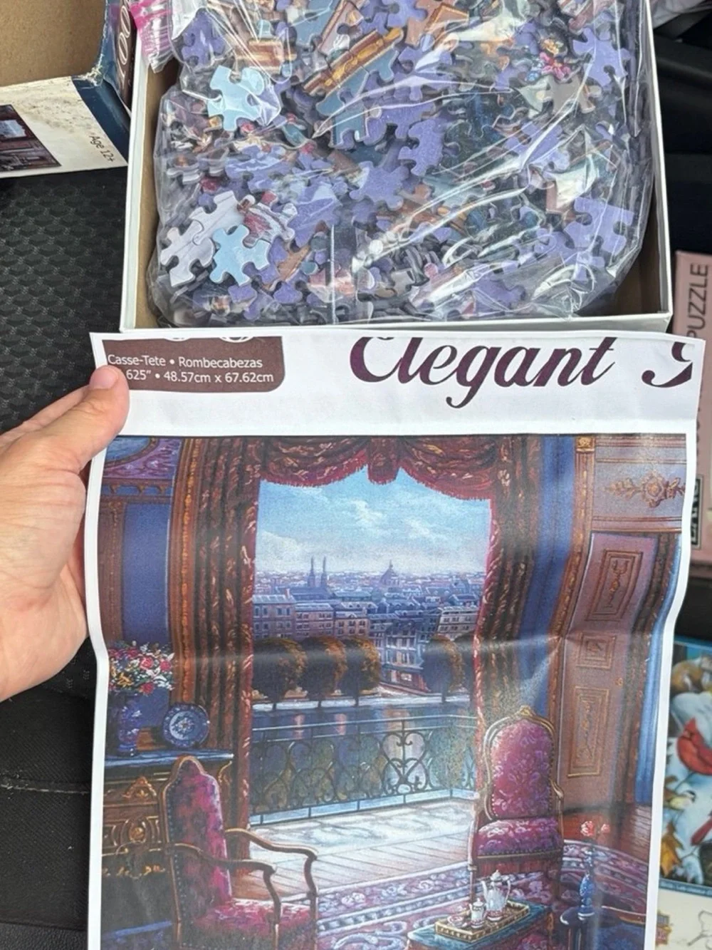 Afternoon Sunlight elegant interiors 1000-Piece Puzzle with 2 paper posters
